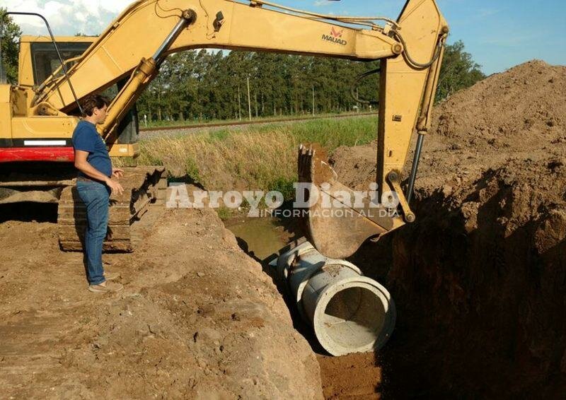 Imagen de Obras de entubamiento en Fighiera