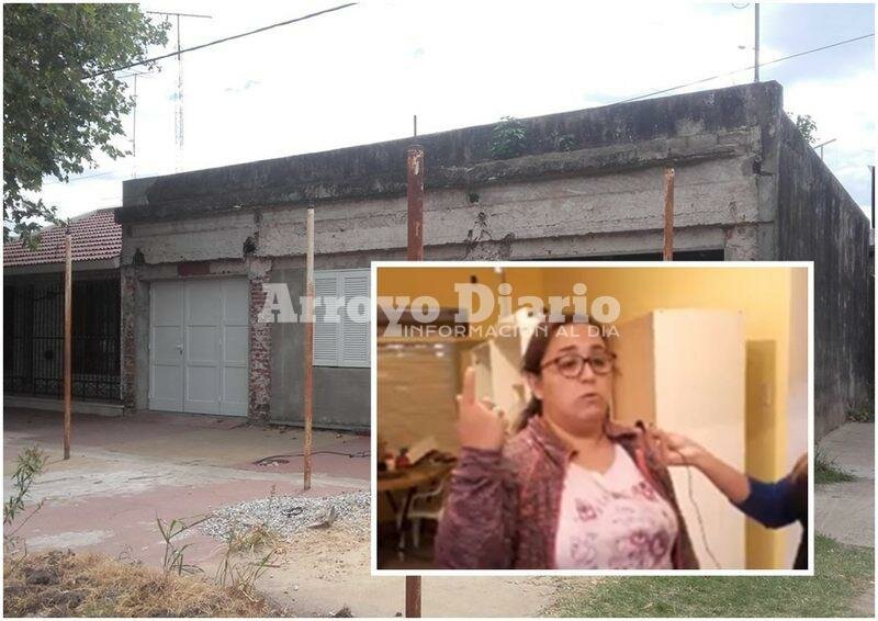 En su casa. La damnificada nos recibi? este mediod?a en su casa de Rivadavia 776.