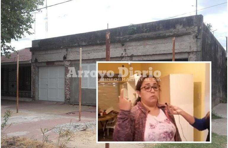 En su casa. La damnificada nos recibi? este mediod?a en su casa de Rivadavia 776.