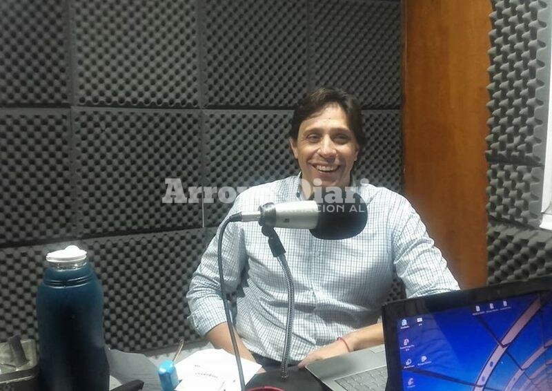 En la radio. Rodolfo Stangoni visit? los estudios de Radio Extremo 106.9 en la ma?ana de este viernes.