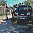 Imagen de uno de los allanamientos realizados en el barrio el 20 de octubre de 2017 a pocos d?as de registrado el homicidio. Foto: Archivo AD.