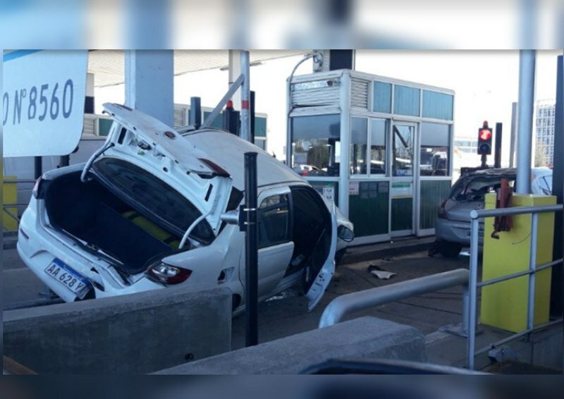 Imagen de Accidente en cabina de peaje