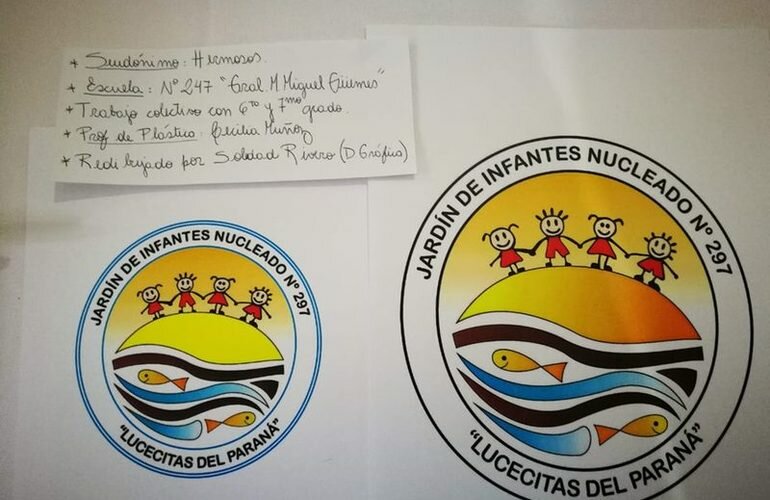 Imagen de Se sigue construyendo identidad: El jard?n 297 tiene nuevo logo