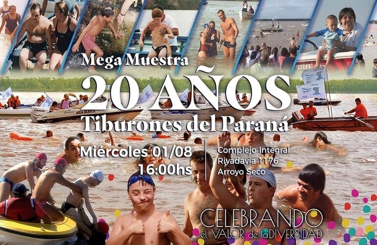 Imagen de Se inaugura la MEGA-MUESTRA por los 20 a?os de "Tiburones del Paran?"