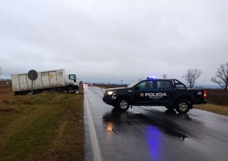 El choque se produjo sobre la ruta 34.Foto: Twitter @Belitaonline