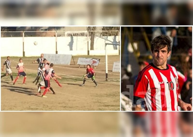 Foto 1: Uni?n super? a Talleres en la Etapa 2. Foto 2: Francisco "el monito" Cruz, gol y figura de Riberas.