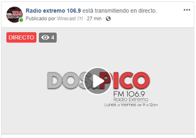 Imagen de Emisi?n EN VIVO, Dos & Pico Radio Extremo 106.9