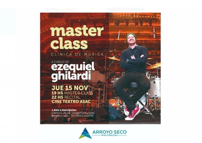 Imagen de Clase Maestra a cargo del baterista Ezequiel Ghilardi