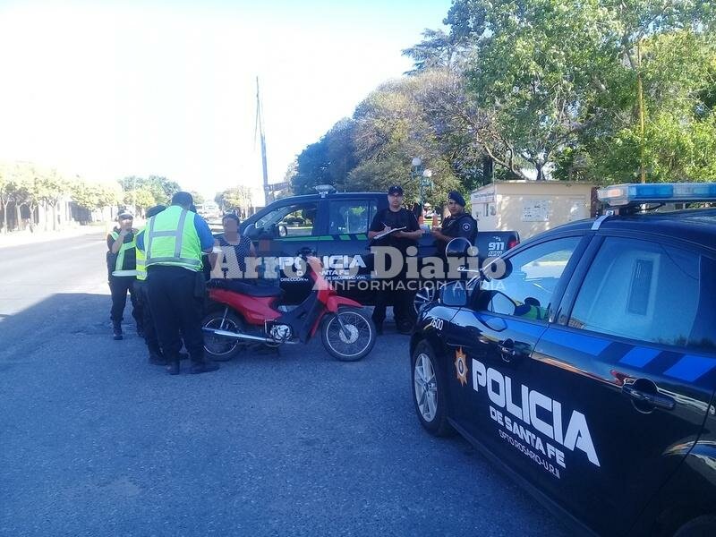 Intendente Costantini y Lisandro de la Torre; uno de los lugares donde se vio presencia de agentes policiales y de tr?nsito.