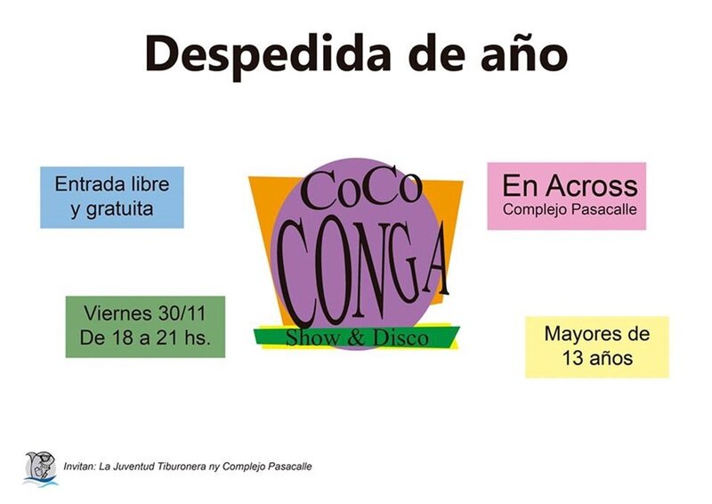 Imagen de Coco Conga, despedida de a?o en Across