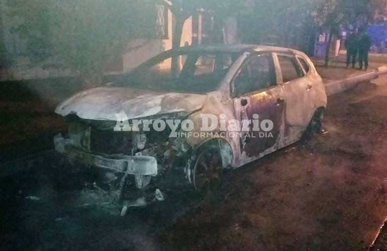 Imagen de Incendio de un autom?vil estacionado en v?a p?blica