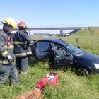 Imagen de Vuelco de un auto y una persona herida