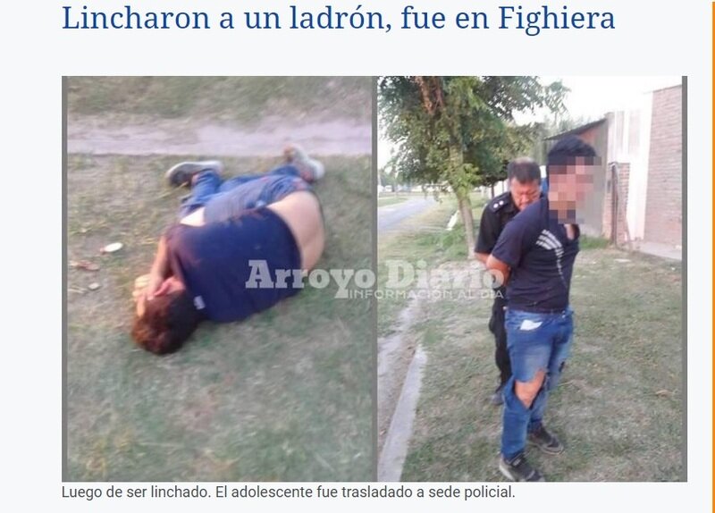 El delincuente fue linchado por el due?os de una motocicleta que intent? robar el d?a anterior