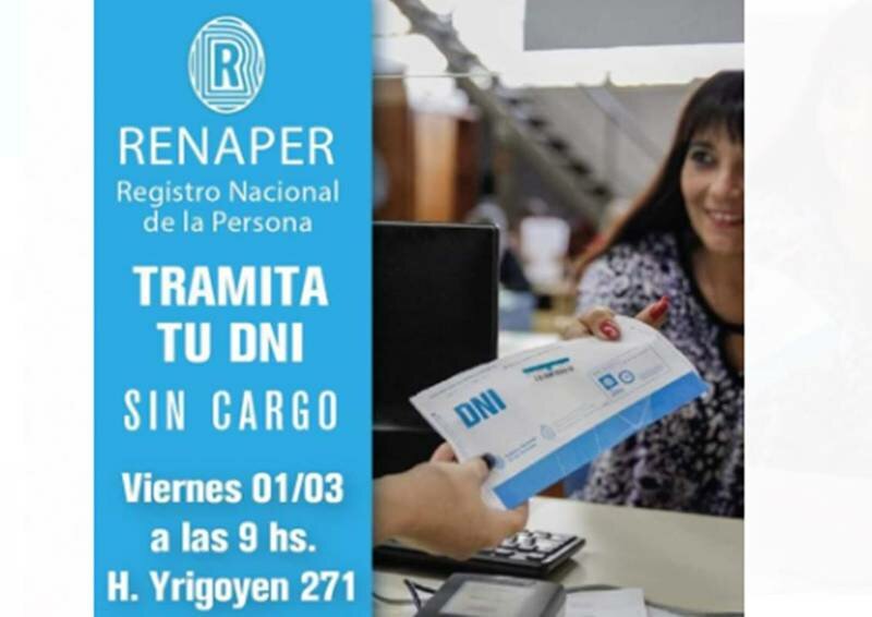 Imagen de RENAPER en Arroyo Seco: Aprovech? a tramitar tu DNI